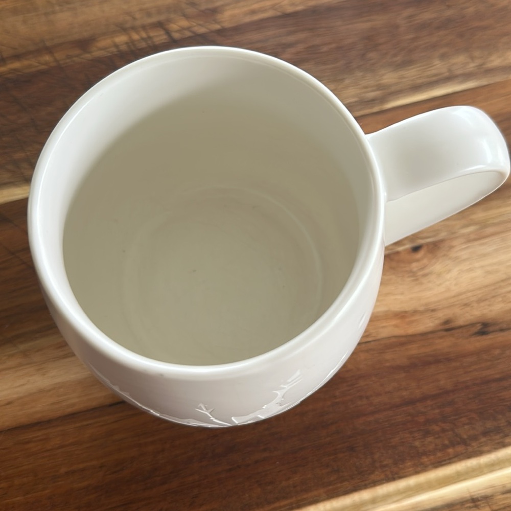 Disney Frozen The Broadway Musical” Cream Mug with Embossed Snowflake - Picture 4 of 5